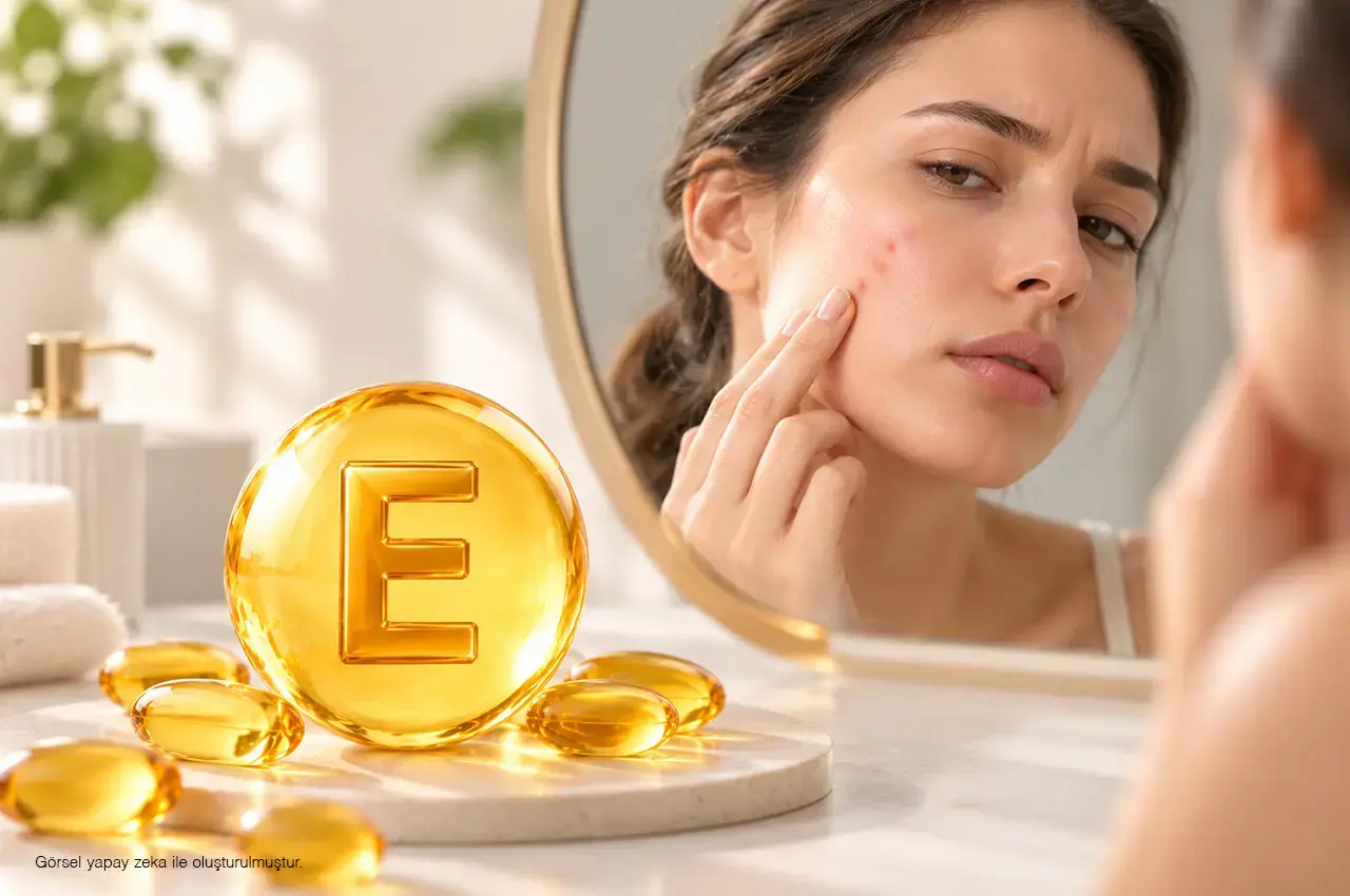 E Vitamini Sivilce Yapar mı? Cilde Zararları