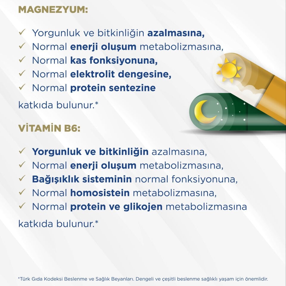 Magna P Kapsül - Magnezyum Bisglisinat, Sitrat, Malat, Taurat ve Vitamin B6
