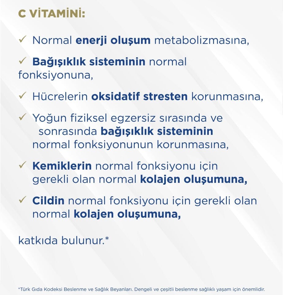 Lipozomal C Vitamini İçeren Kapsül Takviye Edici Gıda