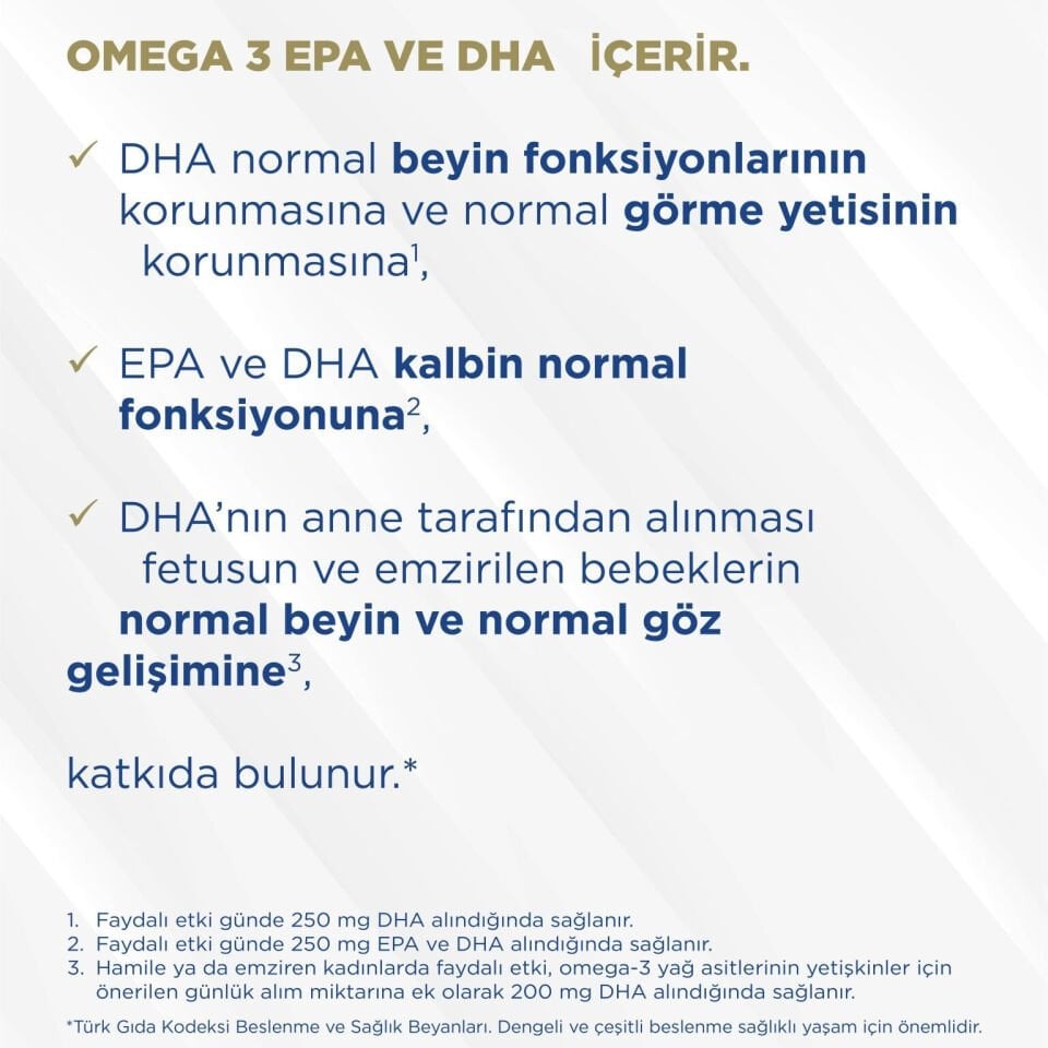 Omega 3 Balık Yağı Takviyesi - IFOS Onaylı, Trigliserid Formda