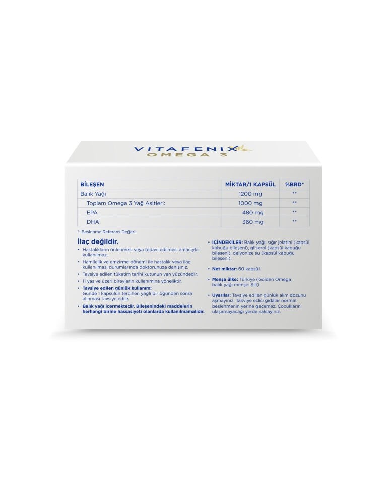 Omega 3 Balık Yağı Takviyesi - IFOS Onaylı, Trigliserid Formda