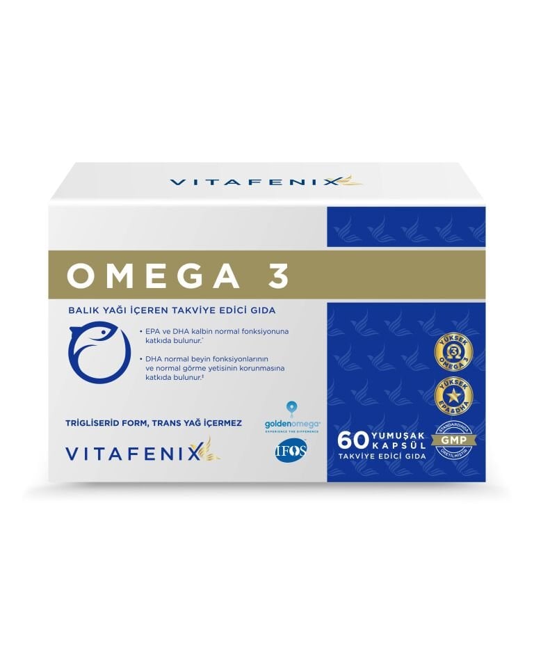 Omega 3 Balık Yağı Takviyesi - IFOS Onaylı, Trigliserid Formda görseli