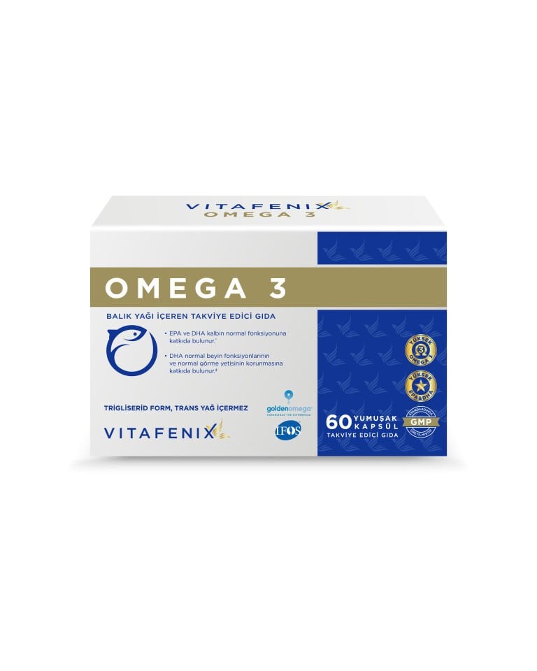 Omega 3 Balık Yağı Takviyesi - IFOS Onaylı, Trigliserid Formda görseli