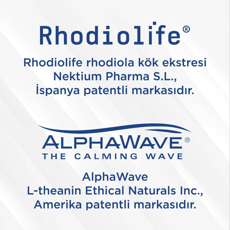 Rhodiolin Standardize Rodiola Kök Ekstresi L-Teanin ve Glisin Takviyesi