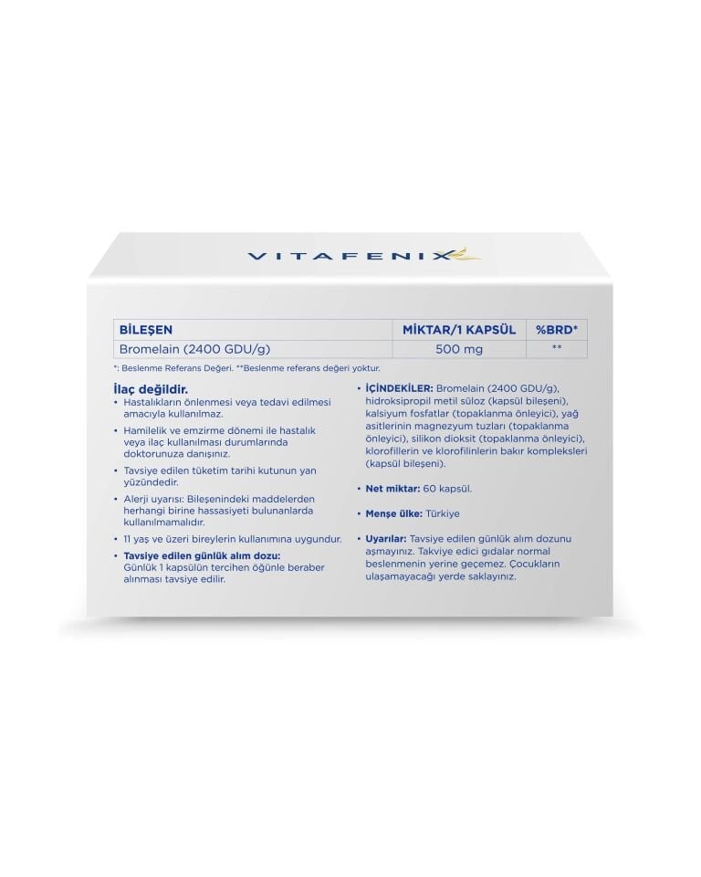 Bromelain Takviyesi