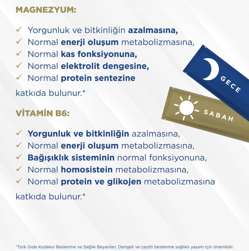 Magna P Saşe - Toz Formda Magnezyum Malat, Bisglisinat, Sitrat Taurat ve Vitamin B6