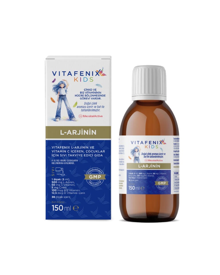 L-Arjinin ve Vitamin C İçeren Çocuklar İçin Sıvı Takviye Edici Gıda görseli