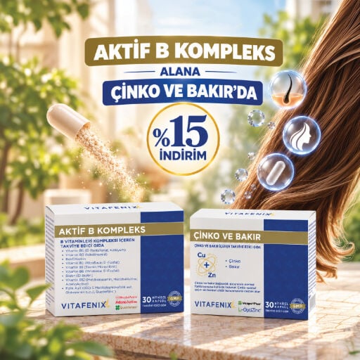 Aktif B Kompleks Alana Çinko Bakır Sepette %15 İnd