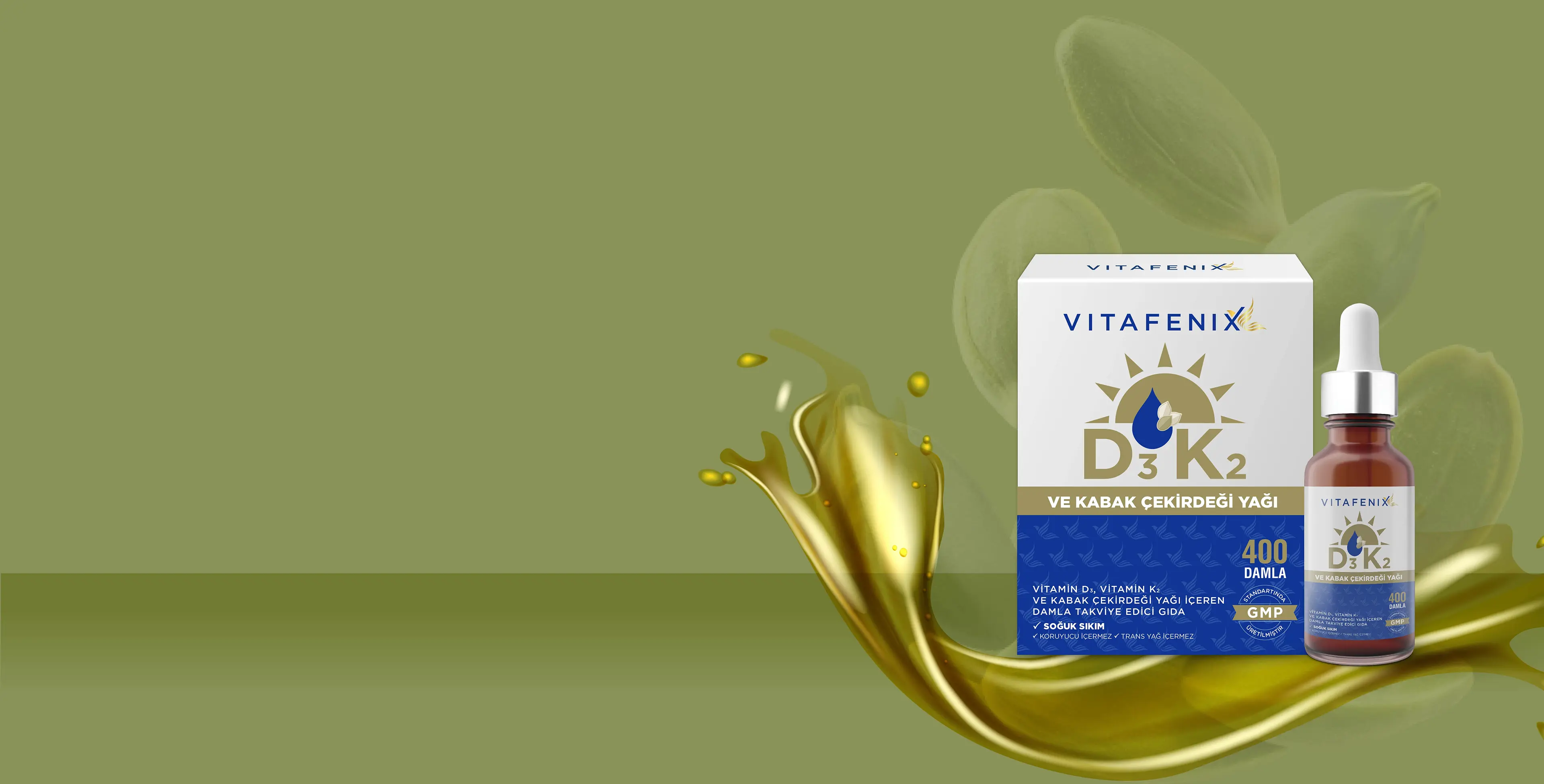 D3K2 VE KABAK ÇEKİRDEĞİ YAĞI